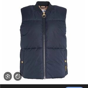 Barbour Dark Blue and Beige Gilet